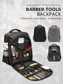 1 Pc Barber Backpack Hair Accessories Large Capacity Hairdressing Scissors Tools Bag Organizer For Salon Styling Makeup Tools,Back To School,Travel Holiday Essentials,Hair Accessories For Women - Multicolor - View 1