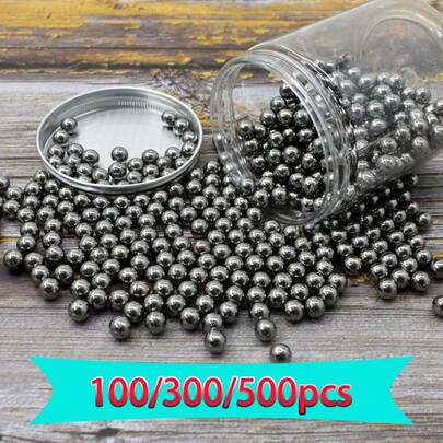 100/300/500 件/包 6 毫米（0.24 英寸）不锈钢球，适用于弹弓、狩猎、工业材料、自行车轴承、精密镜面抛光硬化球