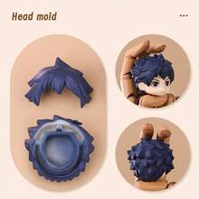 1 pieza Cabeza de personaje de anime OB11, adecuada para muñecas BJD (rostro no incluido) - Multicolor - Ver 12