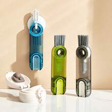 三合一多功能清洁刷U型杯刷洗杯工具凹槽清洁刷 - 彩色 - 查看 1