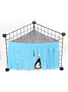 1pc Dutch Pig Fringe Corner House Escape Tent Nest Pet Hide House Small Pet Hide House Hamster Hammock Comfortable Isolation Shelter - Multicolor - View 6