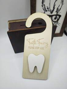 1 Set Children Tooth Fairy Door Hanger, Tooth Fairy Wall Hook, Door Knob Hanger, Tooth Loss Gift For Baby Baby Shower Family Decorations Gifts Baby Shower Easter Gift Sthings For Girls/Boys