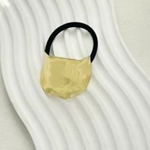 4件装新款合金高弹力发夹，简约风格侧夹，极简打结发夹，后脑勺半夹，皮革发带，情人节发圈，马尾辫发圈，发绳，发圈，发饰，头饰，弹力发带 - 彩色 - 查看 8