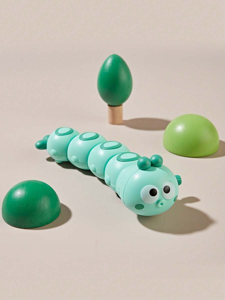 1pc Funny Clockwork Caterpillar For Children, Wind Up Caterpillar Swing