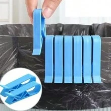 5pcs Garbage Bag Clamps, Non-Slip Bag Sealer Clips - Blue - View 2