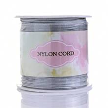 1 Rolo Corda de Nó Chinês de Cordão de Nylon para Fazer Pulseiras, Colares, Artesanato Manual Acessórios, Comprimento 95m/3740in, Largura 0,8mm