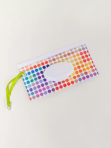 1 件便携式纸巾收纳袋，带翻盖和抽屉式包装的湿巾分配器，可重复使用的旅行湿巾袋，适合夏季海滩旅行，适用于家庭厨房卧室客厅餐厅、家居装饰配件、装饰盒、女性婚礼礼物、夏季旅行节日必备品