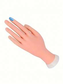 1 pieza Mano modelo de práctica de acrílico y gel para entrenamiento de técnicos de uñas - Albaricoque - Ver 3