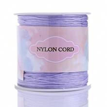 1 Rolo Corda de Nó Chinês de Cordão de Nylon para Fazer Pulseiras, Colares, Artesanato Manual Acessórios, Comprimento 95m/3740in, Largura 0,8mm