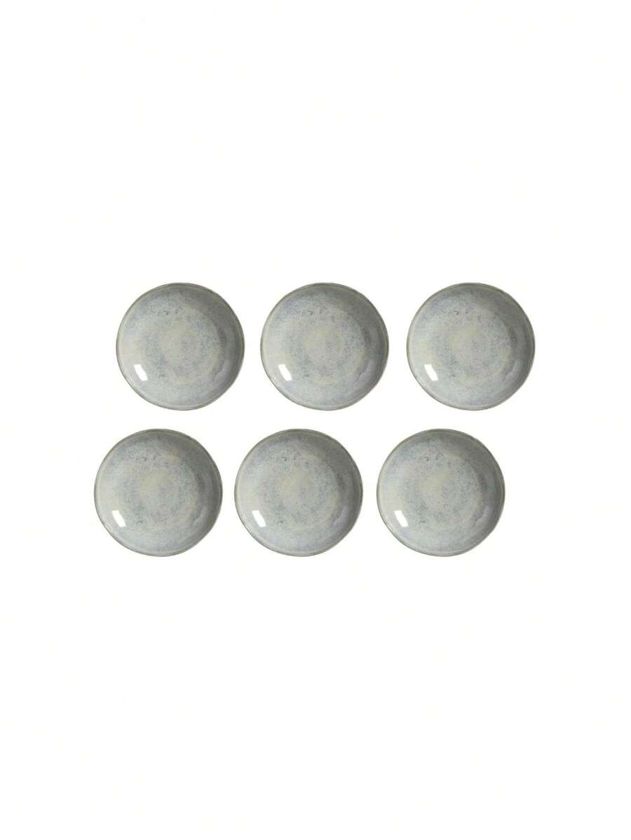 Set Of Deep Bio Latte Ceramic Plates Porto Brasil Kit 6 Units - 綠色 - 查看 1