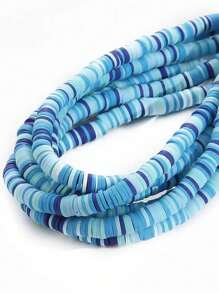 1 szt. 350 szt. 6mm Multicolor miękka glina płaskie okrągłe koraliki dystansowe DIY ręcznie robiona bransoletka naszyjnik akcesoria rzemieślnicze zestaw materiałów eksploatacyjnych, prezent świąteczny