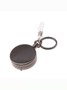 1 Peça Presilha Retrátil de Metal Premium - Suporte de Crachá de Cartão de Identificação com Corrente de Passe de Porta e Chaveiro - Suprimentos de Escritório para Trabalho e Uso Diário - Clipe de Crachá Eletrodepositado, Corda de Metal Retrátil, Fivela de Puxar Fácil, Conjunto de Suporte Anti-Perda de Cartão de Identificação, Incluindo 1 Fivela de Puxar Fácil, Acessório de Carro, Enfeite de Bolsa, Mochila para Escola, Letra Fofa, Gótica Y2k