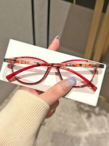 2 Pairs Women Vintage Cat Eye Reading Glasses Combination, Includes Presbyopic Glasses +1.0 To +4.0 For Office & Computer Use Accessories For Women Glasses - Transparent - View 10