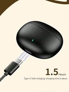 无线耳机，带触摸控制的半入耳式耳机 - HiFi 立体声耳机，电容麦克风，杜比音频，不防水，塑料，兼容智能手机，支持高清通话和音乐播放 - 彩色 - 查看 5