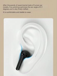 无线耳机，带触摸控制的半入耳式耳机 - HiFi 立体声耳机，电容麦克风，杜比音频，不防水，塑料，兼容智能手机，支持高清通话和音乐播放 - 彩色 - 查看 3