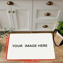 1 pezzo Tappetino da bagno personalizzato con immagine, resistente alle macchie, soffice tappetino da cucina antifatica, tappetino passatoia antiscivolo per casa e lavandino
