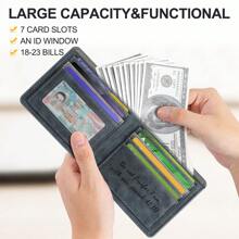 GSOIAX Patterned Printed Men's Wallet,PU Leather Wallets For Men, Gifts For Him, Credit Card Wallet For Men, Husband Birthday Gift