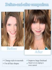 1pc Synthetic Air Bangs Wigs Heat Resistant Hairpieces Hair Women Girl Natural Short Fake Bangs Black Hair Brown Bangs Hair Clips In Hair Extensions Air Bangs Clip In Hair Extensions Curtain Bangs Blonde Thick Bangs Clip On Bangs For Women Clip On French Bangs Curved Bangs Daily Wear Carnival New Year Available