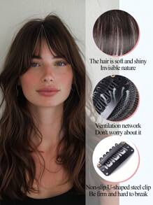 1pc Synthetic Air Bangs Wigs Heat Resistant Hairpieces Hair Women Girl Natural Short Fake Bangs Black Hair Brown Bangs Hair Clips In Hair Extensions Air Bangs Clip In Hair Extensions Curtain Bangs Blonde Thick Bangs Clip On Bangs For Women Clip On French Bangs Curved Bangs Daily Wear Carnival New Year Available