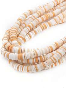 1 szt. 350 szt. 6mm Multicolor miękka glina płaskie okrągłe koraliki dystansowe DIY ręcznie robiona bransoletka naszyjnik akcesoria rzemieślnicze zestaw materiałów eksploatacyjnych, prezent świąteczny