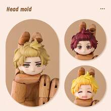 1 pieza Cabeza de personaje de anime OB11, adecuada para muñecas BJD (rostro no incluido) - Multicolor - Ver 8