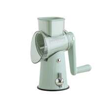 手动切菜机、多功能滚筒切片机、土豆、胡萝卜切丝机家用厨房工具 - 彩色 - 查看 5