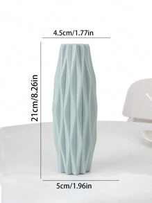 1个简约装饰花瓶，适用于客厅、床头柜、茶几、电视柜，精致塑料花瓶，创意装饰花瓶，简约清新的白色现代北欧风格家居装饰 - 彩色 - 查看 9