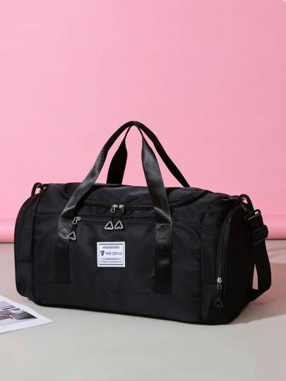 宽敞的周末旅行包 - 超轻，多用途干湿分离/单肩包，非常适合过夜旅行和航空旅行，适用于手提箱、过夜包、健身包、行李袋、周末包、行李袋、手提包、大学包、行李袋、周末包、医院包、假日、冬季包、学校、学校配件、学校用品