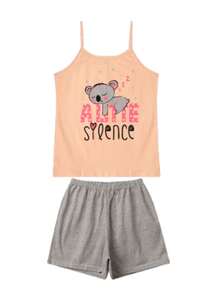 Pajamas Tank Top 100% Cotton Women Adult Baby Doll Nightwear - 彩色 - 查看 3