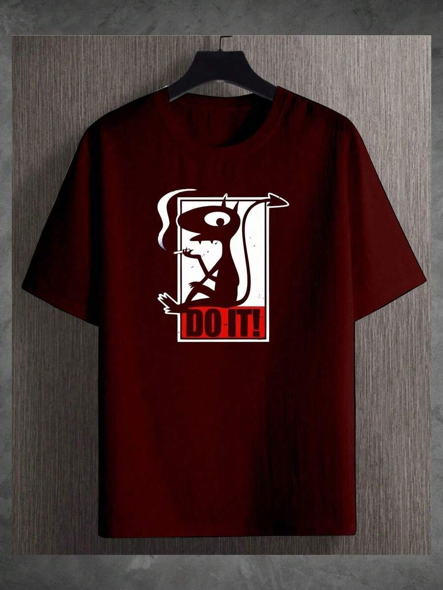DOIT MINI Personalized T-Shirt - 酒紅色 - 查看 1