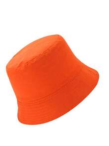 男女通用可折叠渔夫帽夏季防晒巴拿马鲍勃嘻哈帽太阳帽户外沙滩渔夫帽 - 純色 - 查看 2