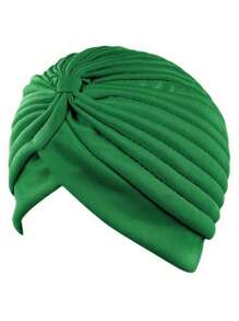 1 chiếc khăn trùm đầu/mũ bơi màu trơn thanh lịch dành cho nữ, thích hợp cho bơi lội, tắm, đội hàng ngày vào mùa đông thu, dùng để đội khi ngủ. - Nhiều màu - Xem 10