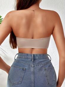 Peach Girl Beige Front Closure Strapless Bra For Women - Invisible, Non-Slip, Wireless, Unpadded Comfort Bra - Beige - View 5