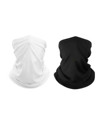 1/2/3pcs Unisex Balaclava Face Mask Neck Warmer Arm Sleeves, Suitable For Outdoor Activities Like Travel, Cycling, Hiking, Fishing In All Seasons