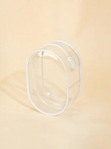 AIRUIKA Transparent Cable Organizer Pouch, Mini Portable Earphone Wire Holder, Charger Cable Storage