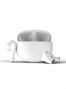 无线耳机，带触摸控制的半入耳式耳机 - HiFi 立体声耳机，电容麦克风，杜比音频，不防水，塑料，兼容智能手机，支持高清通话和音乐播放 - 彩色 - 查看 10