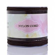 1 Rolo Corda de Nó Chinês de Cordão de Nylon para Fazer Pulseiras, Colares, Artesanato Manual Acessórios, Comprimento 95m/3740in, Largura 0,8mm