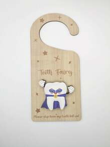 1 Set Children Tooth Fairy Door Hanger, Tooth Fairy Wall Hook, Door Knob Hanger, Tooth Loss Gift For Baby Baby Shower Family Decorations Gifts Baby Shower Easter Gift Sthings For Girls/Boys