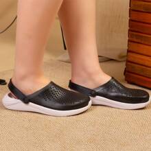 Women Clogs - Black and White - View 2