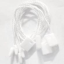 Authenticity / Security Seal For Tags / Labels On Clothing And Fabrics Ideal For Hanging Labels / Tags On Clothes, Fabrics, Shoes, Bags, Caps, Suitcases, Among Other Products. Polypropylene - trắng - Xem 1