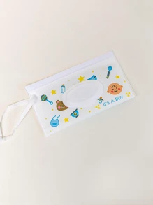 1 件便携式纸巾收纳袋，带翻盖和抽屉式包装的湿巾分配器，可重复使用的旅行湿巾袋，适合夏季海滩旅行，适用于家庭厨房卧室客厅餐厅、家居装饰配件、装饰盒、女性婚礼礼物、夏季旅行节日必备品