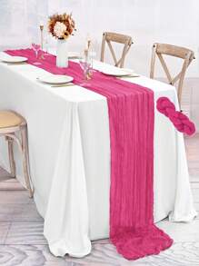 4-Seasons Vintage Country Style Sheer Fabric Tablecloth, Tablerunner, Bohemian Elegant Decor For Easter, Wedding, Baby Shower, Birthday Party, Rustic Dining Table Centerpiece - Multicolor - View 25