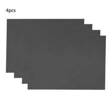 4 Stücke/6 Stücke/8 Stücke einfarbige quadratische Tischsets, 43cm*46cm, hitzebeständig, Esszimmer Dekoration, Tischdekoration, Stofftischsets, Untersetzer, geeignet für Neujahr, Ostern, Valentinstag