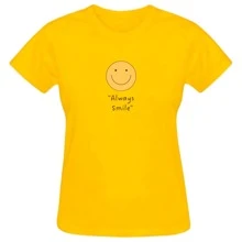 Babylook Academia T-Shirt For Women Smile Training Blouse - 黃色 - 查看 1