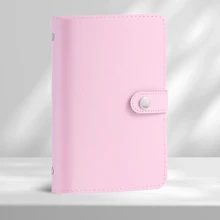 1 件便携式储蓄挑战计划器 - 节省 5,000 美元，PU 材料，可重复使用的每日预算计划表，重返校园 - A6 - 查看 12