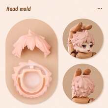 1 pieza Cabeza de personaje de anime OB11, adecuada para muñecas BJD (rostro no incluido) - Multicolor - Ver 9