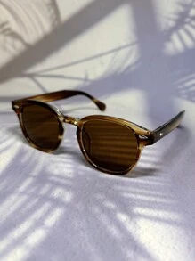 1pc Vintage Classic Rhombus Rivet Decor Ladies Fashion Glasses In Black Marble, Blue & Grey Colors, Suitable For Summer & Seasons, Outdoor Retro Small Frame Cat Eye Polycarbonate Travel Commuting Glasses Beach Accessories For Women Glasses Shades Basics Fall Winter Women Outfits Clothes Business Casual Gifts Spring Summer Bright Colors For Summer Beach Vacation,Outdoor,Travel - 彩色 - 查看 16