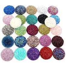 10pcs 20/25mm Flat Back Resin Cabochon Beads, Suitable For Bracelet, Earrings And Other DIY Jewelry Making Accessories - Resin Cabochon - View 1
