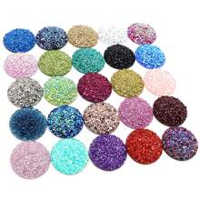 10pcs 20/25mm Flat Back Resin Cabochon Beads, Suitable For Bracelet, Earrings And Other DIY Jewelry Making Accessories - Resin Cabochon - View 5