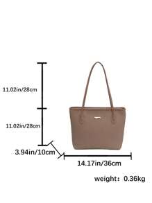 Bolsa de Ombro da Moda Novidade, Bolsa Casual Grande Capacidade para Mulheres, para Uso Diário, Trabalho, Viagem